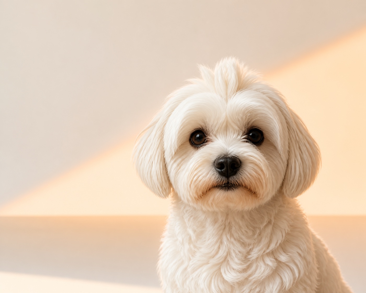 Thales, a white Maltese Terrier